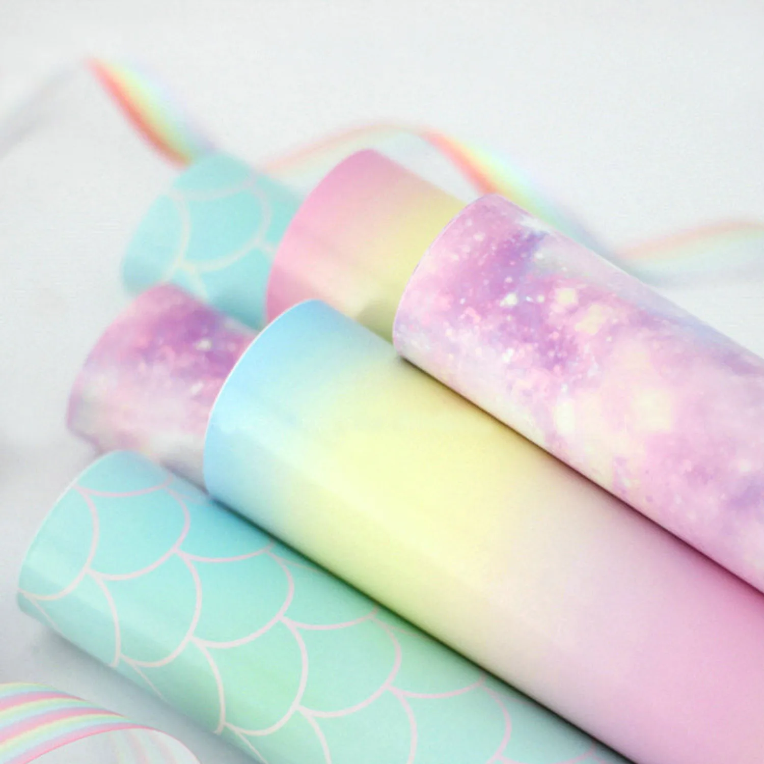 

Behogar 10 Rolls Assorted Styles Lovely Gift Wrapping Paper Set for Birthday Holiday Wedding New Years Valentines Day Gifts