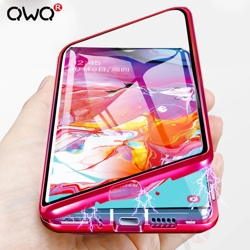 

Magnetic Adsorption Case For Samsung Galaxy A50 A70 A7 2018 Note 8 9 Shockproof Case For Samsung S8 S9 Plus S10e Back Cover