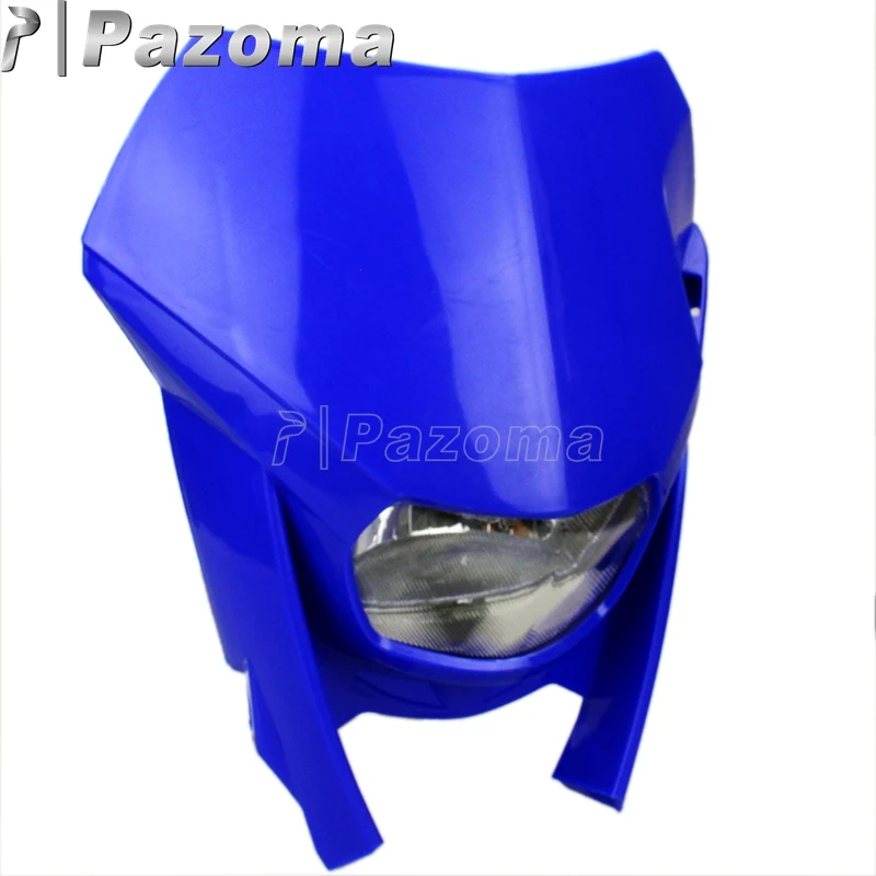 12 В 35 Вт синяя прочная фара для мотокросса, уличная фара, двойной спортивный фонарь для YAMAHA YZ YZF 125 250 XT TTR WRF DT