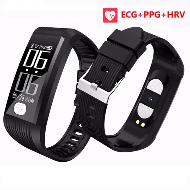 

K9 ECG Monitor Smart Bracelet Heart Rate Blood pressure Breathing Training Smart Wristband Waterproof Sport Watch for Men Women