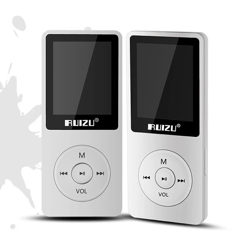  Original RUIZU X02 English version Ultrathin MP3 Player with 4GB storage and 1.8 Inches Screen can 