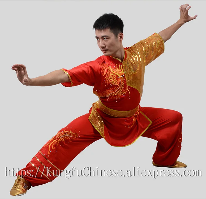 

Chinese wushu clothing taiji sword suit kungfu uniform changquan clothes taolu garment for women children girl men boy kids