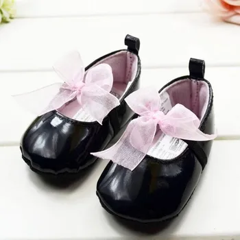 

Cute Baby Girls Infant Crib Shoes Bowknot Lace Soft Sole Prewalker Toddler Shoes