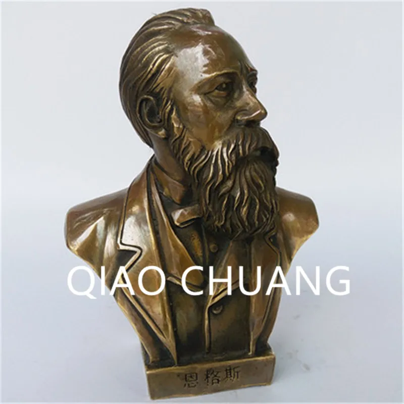 

Marxism Philosopher Friedrich Engels BUST Statue Creative Colophony Crafts Living Room Decoration G1005