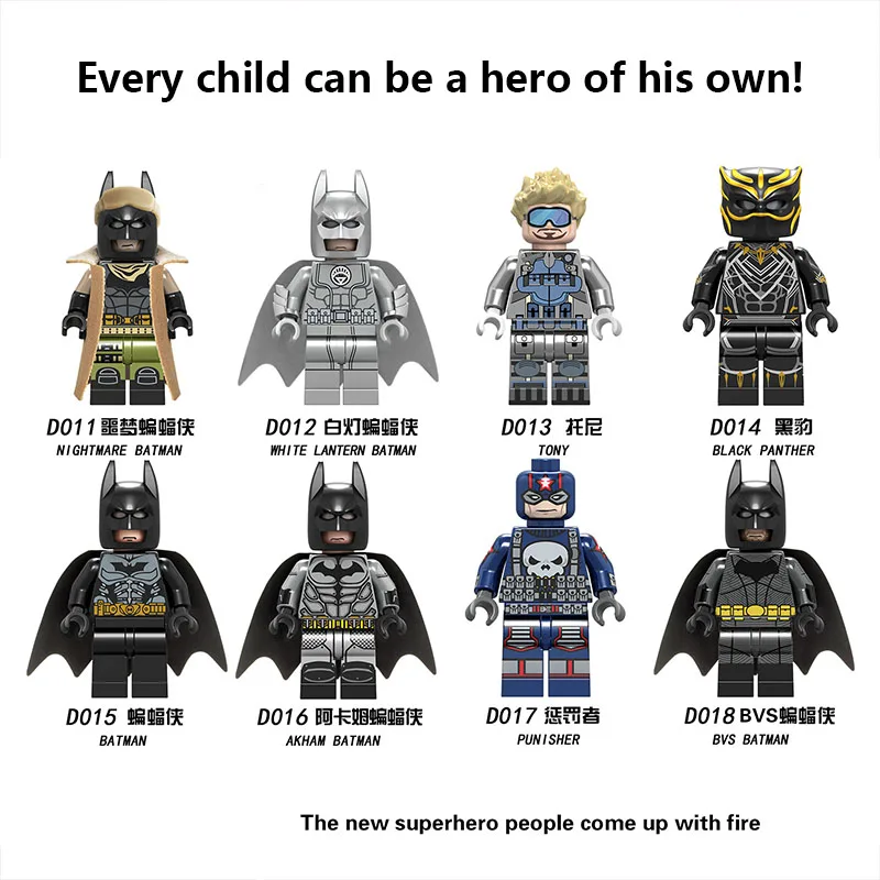 For legoing Marvel Avengers Figures Infinity War Thanos Iron man Batman SpiderMan Loki Model Building kit Blocks Kid Toys Bricks