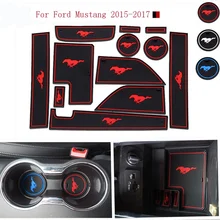 Per Ford Mustang 2015-2017 Accessori, 3D Gomma Auto Zerbino Auto Anti Slittamento Zerbino, non-slip Zerbino s Porta per Interni Pad/Tazza di Zerbino