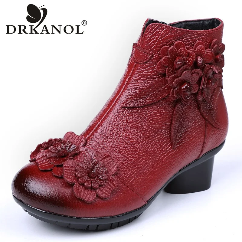 Aliexpress.com : Buy DRKANOL Big Size 35 42 Thick Heel Women Boots