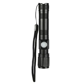 

T6 Telescopic Focusing Flashlight USB Outdoor Mini Aluminium Alloy Torch