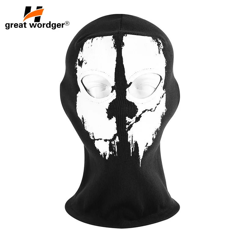 

Halloween Ghost Skull Motorcycle Balaclava Mask Cycling Face Mask Game Cosplay Mask Protection Windproof Bicycle Balaclava Scar