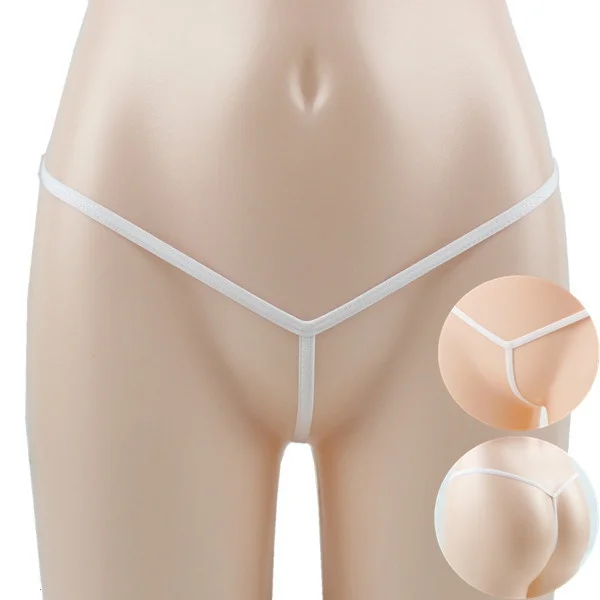 Женские сексуальные стринги, мини Т-штаны, 5 цветов, низкая талия, стринги, нижнее белье, трусики, сексуальные трусы, 906-941 - Цвет: White
