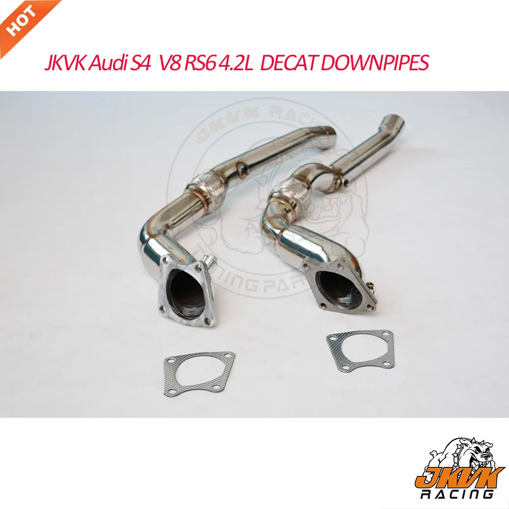 JKVK RACING 3 0 ''Catless Turbo Downpipe для S4 4.2L V8 RS6 4.2L|downpipe| |