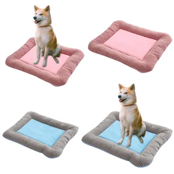 

Transer Cloth Red Pet Dog Cat Bed Puppy Cushion House Pet Soft Warm Blue Mat Blanket 18 Dec26