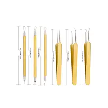 6 шт Нержавеющая сталь инструмент для удаления угрей комплект профессиональный угрей комедоны, акне, прыщей, инструмент для удаления прыщей Красота инструмент