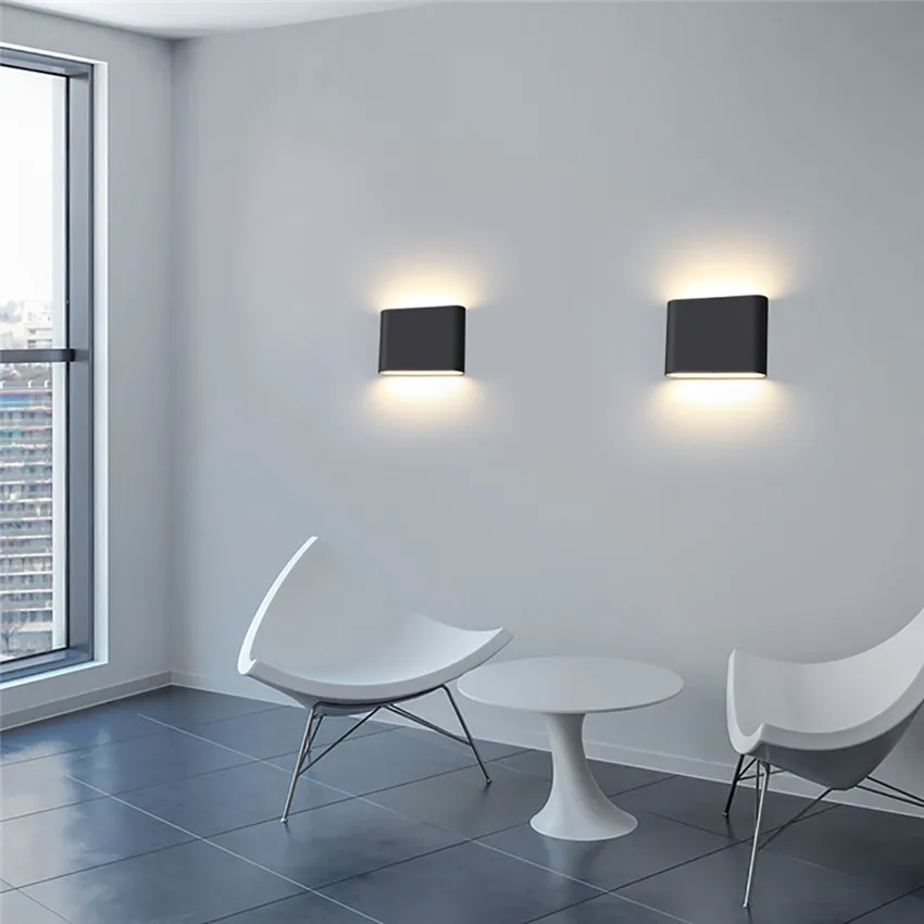 Настенный светильник светодиодный водонепроницаемый IP65 алюминий 6 Вт/12 Вт|wall light