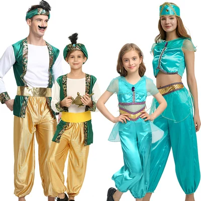 Детские костюмы Aladdin на Хэллоуин для мальчиков индийский арабский принц Косплей