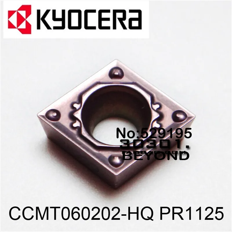 Kyocera CCMT060202-HQ CCMT060204-HQ PR1125 карбидные вставки CCMT 060202 060204 токарный станок резак инструменты cuchillas de torno токарный инструмент