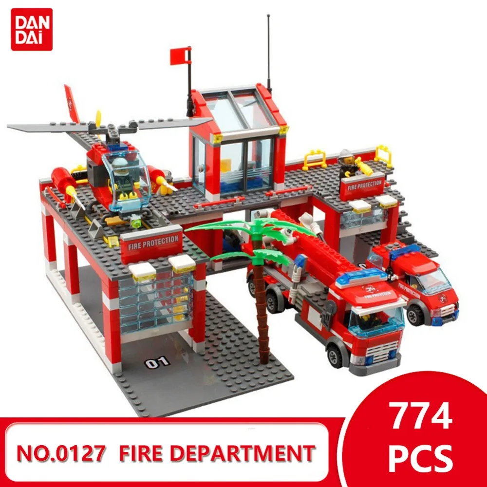 

2018 New City Fit Fire Departant Model 0127 Bricks Building Blocks DIY Toys Compatible With Legoingly Blocks Gift for girl GK30