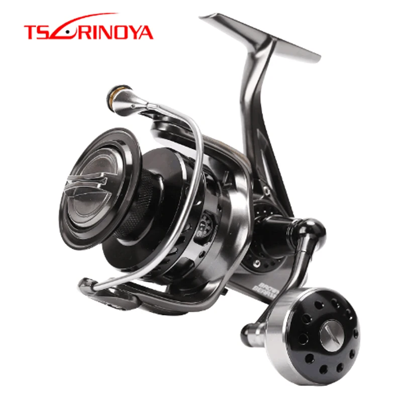 

TSU Fishing Reel BROWN BEAR 4000 5000 6000 7000 9+1BB 12-20KG Max Drag Saltwater Spinning Fishing Lure Reel Full Metal Wheel