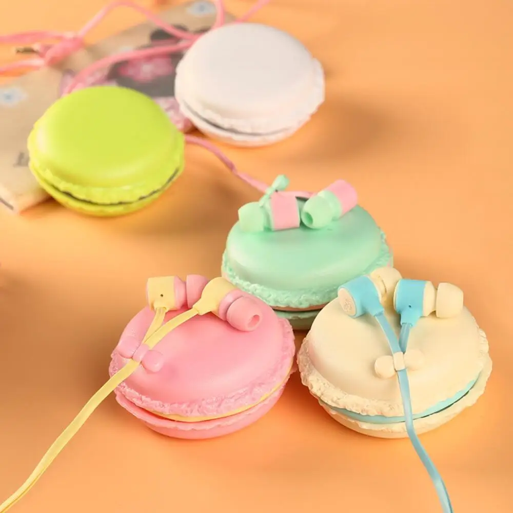 Beste Leuke Macarons Candy Kleur in ear Koptelefoon Telefoon Oordopjes voor xiaomi Iphone MP3 MP4 Muziekspeler Meisjes Kids Gift