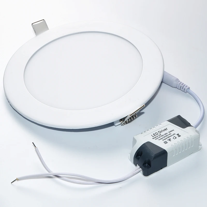 LED Downlight Panel Light AC 85 265V SMD 2835 lamparas de techo 3W 6W 9W 12W 18W spot led