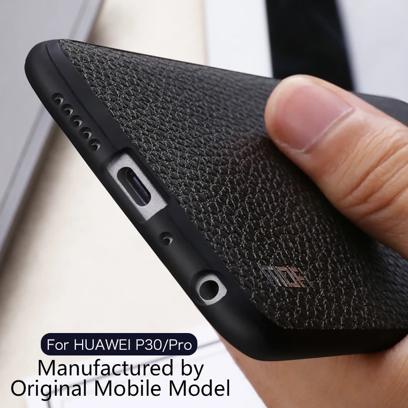 Для huawei P30 чехол Mofi для huawei P30 Lite чехол Pro обложка на заднюю панель из искусственной кожи для huawei P 30 Pro Lite против следов от пальцев Красный