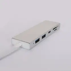 Алюминиевый сплав USB 3,0 концентратор кардридер USB 3,0 разветвитель высокое качество