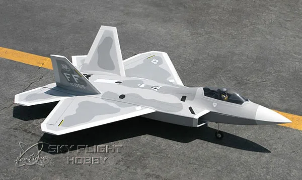 Полет в небе F-22 F22 Raptor 70 мм EPO RC EDF jets LX модель