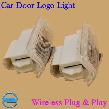 

2X Car Door Logo Projector Laser Light For Nissan Patrol Teana Wireless 3D Courtesy Welcome Warning Lamp