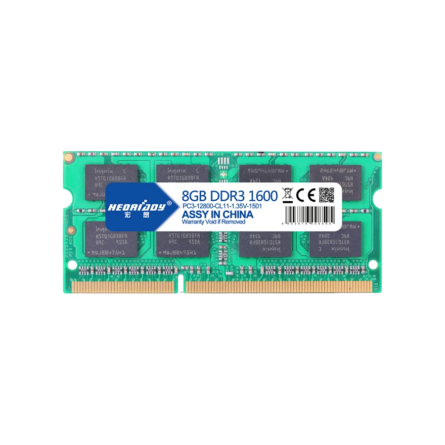 Ноутбук heoriady sodimm ddr3 8 Гб 1600 МГц 1 35 в ОЗУ совместимый ноутбук 1333 4 ГБ ГБ|Оперативная