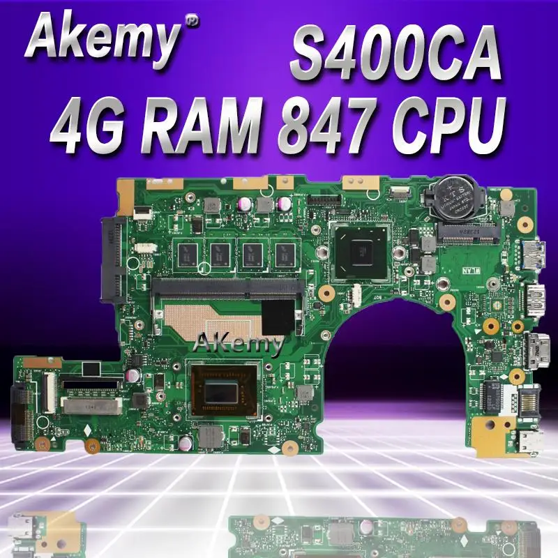 Akemy материнская плата для ноутбука For Asus S400CA S500CA S400C S500C S400 S500 тестовая