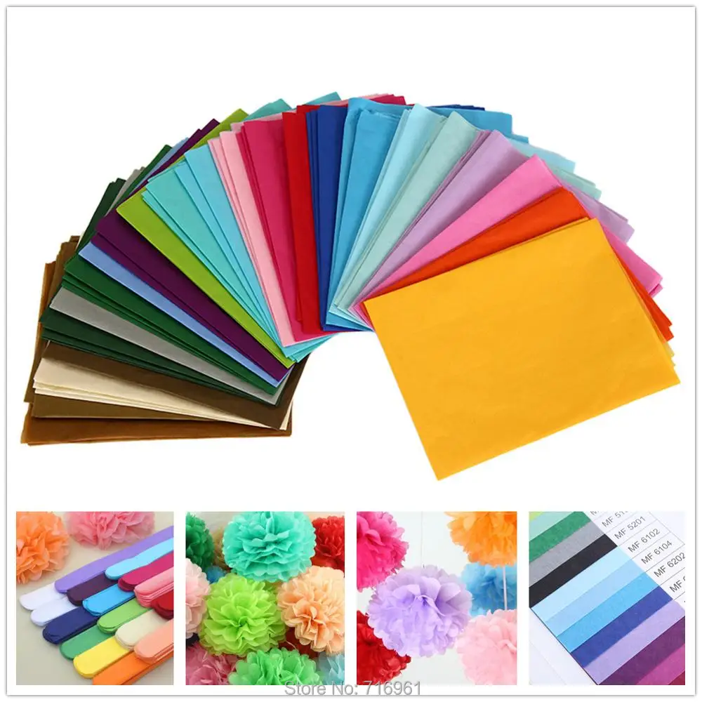 

10pcs 17g Tissue Paper Flower Wrapping Paper Gift Packaging Craft Paper Waxing Roll Wine Shirt Shoes Clothing Wrapping Packing