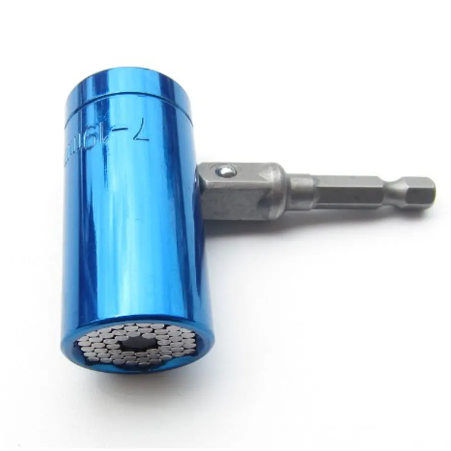 BINOAX 2 Pcs/Set Magic Spanner Grip Multi Function Universal Ratchet Socket 7-19mm Power Drill Adapter Car Hand Tools Repair Kit BINOAX 2 Pcs/Set Magic Spanner Grip Multi Function Universal Ratchet Socket 7-19mm Power Drill Adapter Car Hand Tools Repair Kit