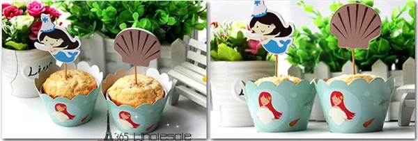 Cupcake DIY Materials Blue Mermaid Style - 2