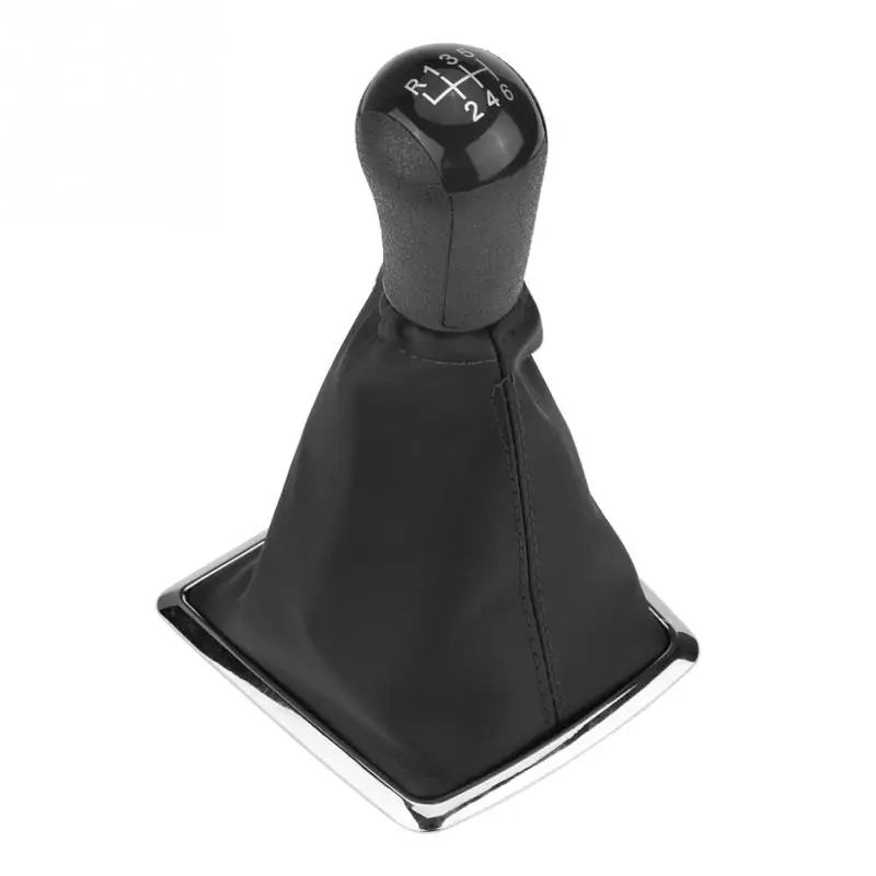 

6 Speed Gear Stick Shift Knob + Gaiter Boot Cover for Ford Focus 2005-2012 Mondeo MK3 2000-2007 Car Styling Car Accessories NEW