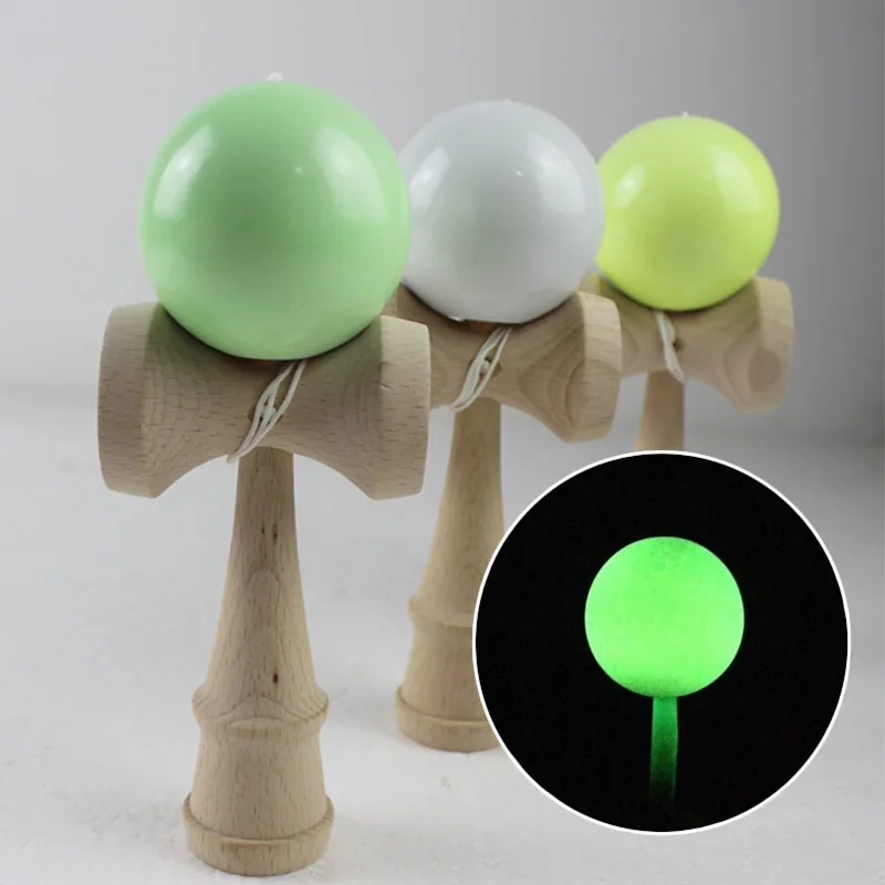 Kendama 18 см полная трещина PU краска деревянный шар Kendama умелое жонглирование мяч игра игрушка Спорт на открытом воздухе