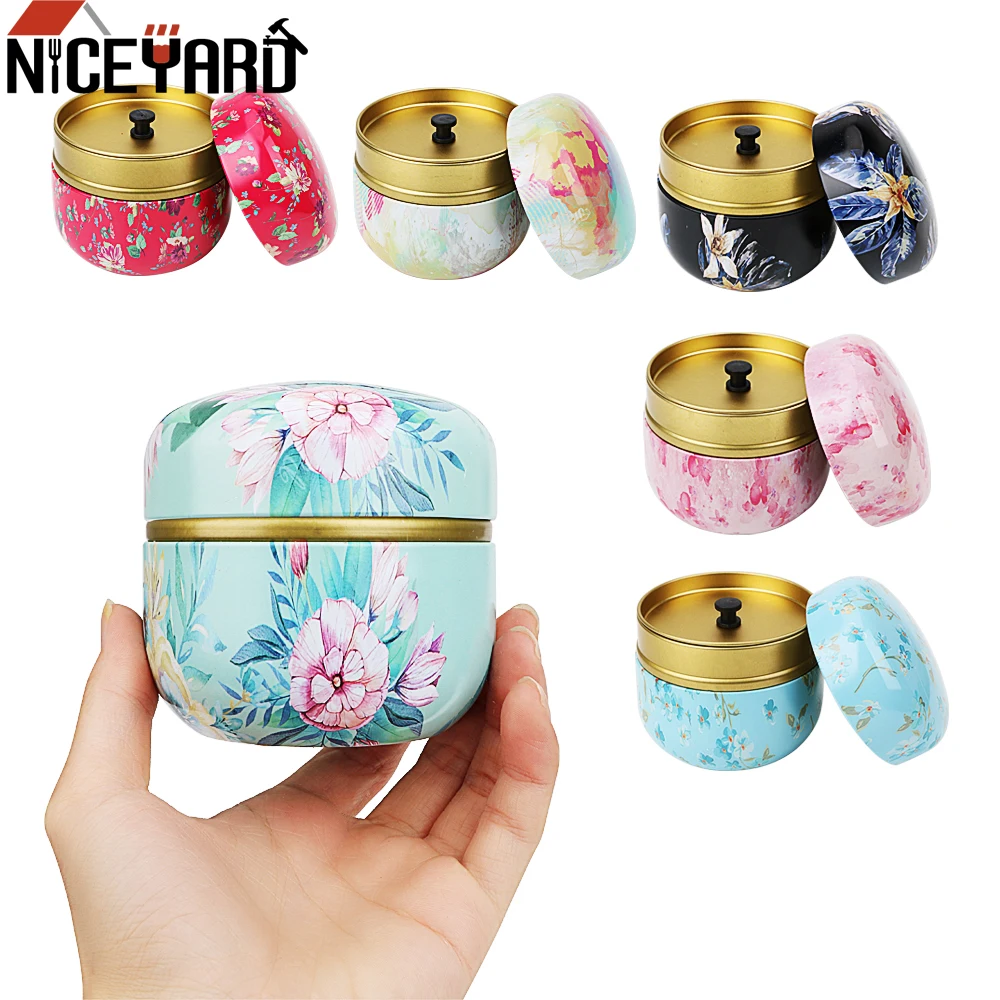 

Portable Mini Multifunction Round Metal Tea Box Tea Caddies Coffee Powder Organizer Cans Tea Jar Storage Holder Matcha Container