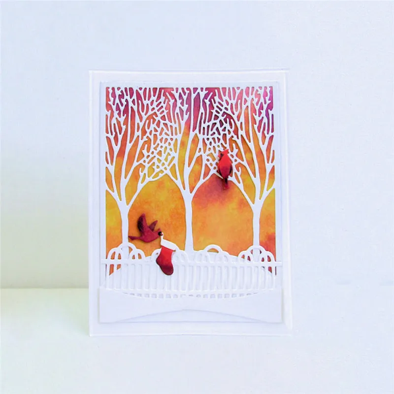 

DiyArts Trees Background Metal Cutting Dies New 2019 for Trees Frame Scrapbooking Album Craft Dies Card Embossing Metal Dies