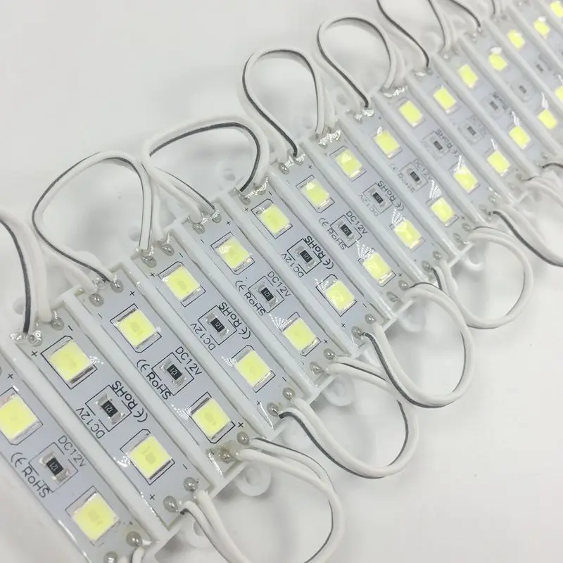 

100pcs/lot Mini led module DC12V 5054 2 LED Modules Waterproof Led Backlight for Advertising Brighter than 5050 3528