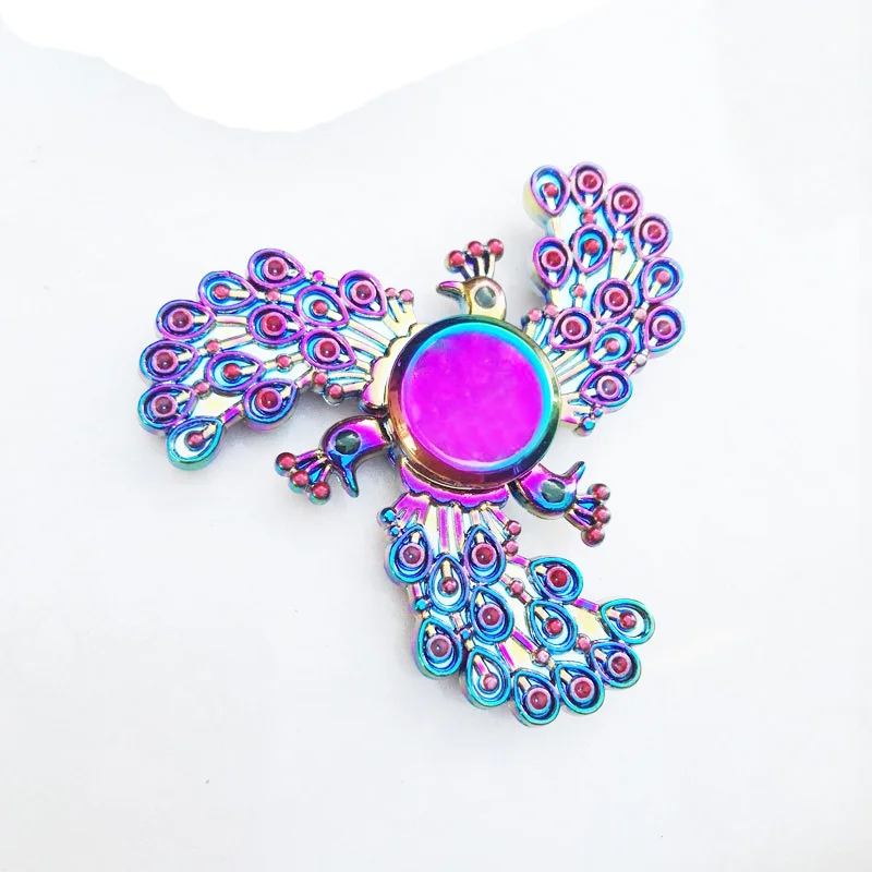 

Cool Peacock Fidget Spinner Metal ADHD EDC Finger Toys Anti Stress Game Hand Spinner Figet Spinner Wheel Finger Hand Spinners