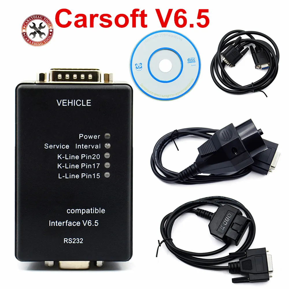 

Free Shipping Diagnostic Tool for bmw Carsoft 6.5 ECU Programmer Powerful Function for Most B-M-W Cars Carsoft Interface V6.5