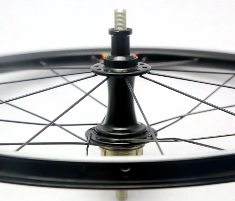Excellent BRAND NEW 16 x1 3/8" ( 349 ) silver/black  2/3speed Wheelset light weight 16/20hole for brompton bike 5