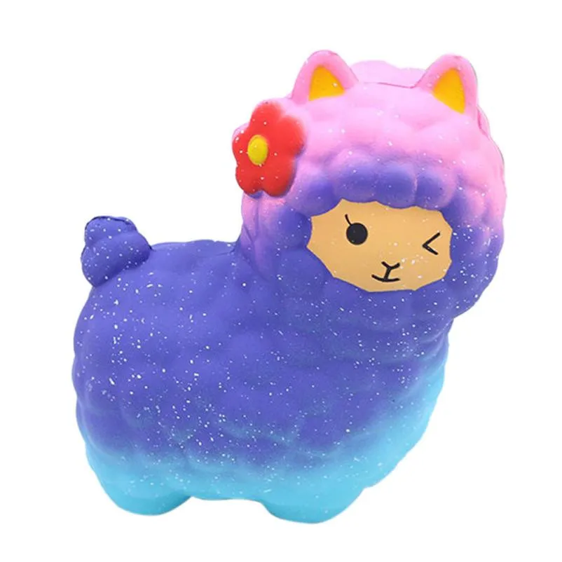 Звездное забавные болотистый анти-стресс Squee Jumbo овец мягкими мило Альпака супер замедлить рост Ароматические забавные игрушки животных