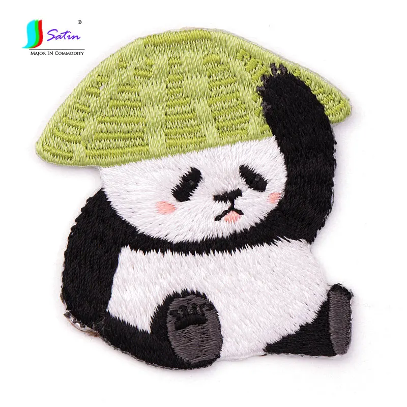 3 шт вышитые Panda рубашка из лоскутков, DIY, младенца детские украшения из ткани аксессуар для ремонта милые гладить на тканевая наклейка A0036C
