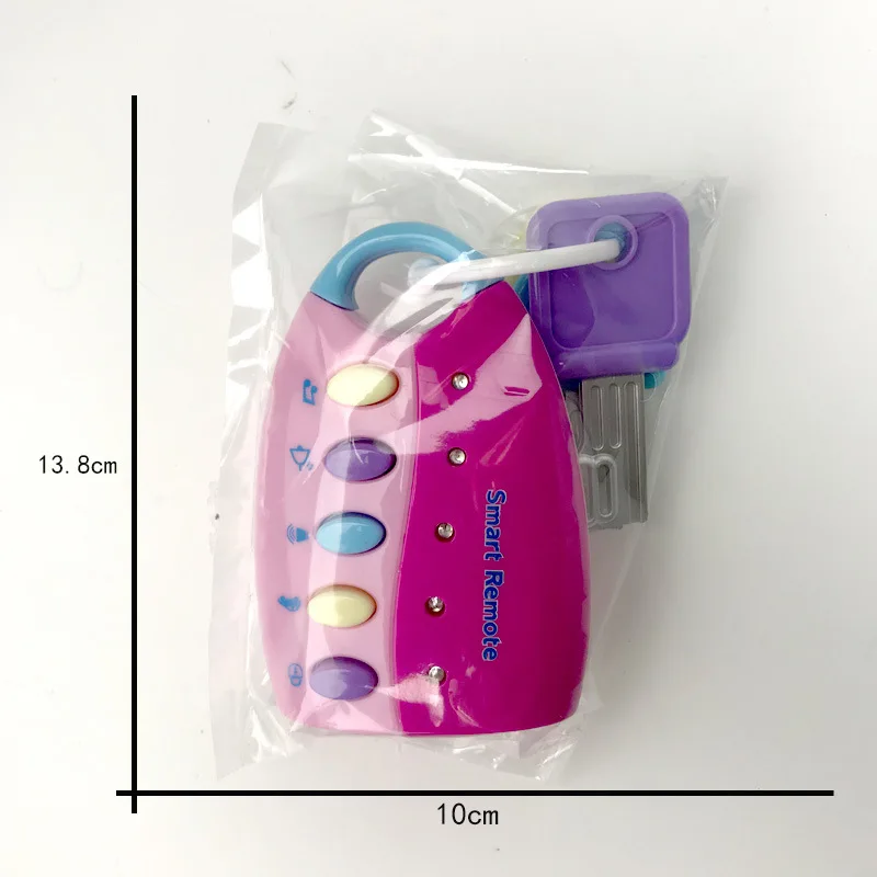 Милый детский автомобиль мерцающий ключ детский музыкальный ключ детский звук и свет ролевые игрушки брелок детские подарки