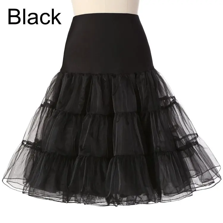 Free Short Organza Halloween Petticoat Crinoline Vintage Wedding Bridal Petticoat for Wedding Dresses Underskirt Rockabilly Tutu