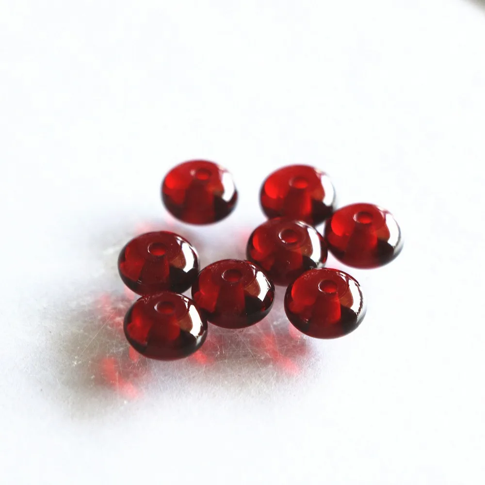 

Dark Red resin beeswax Hot selling Clear beads 8X5mm abacus loose Jewelry beads 15 inches 15 inches B83