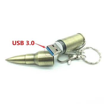 

High Speed USB 3.0 Brozen Metal Bullet Shape Genuine 64GB 8GB 16GB 32GB USB Memory Stick Flash Pen Drive Pendrive U disk