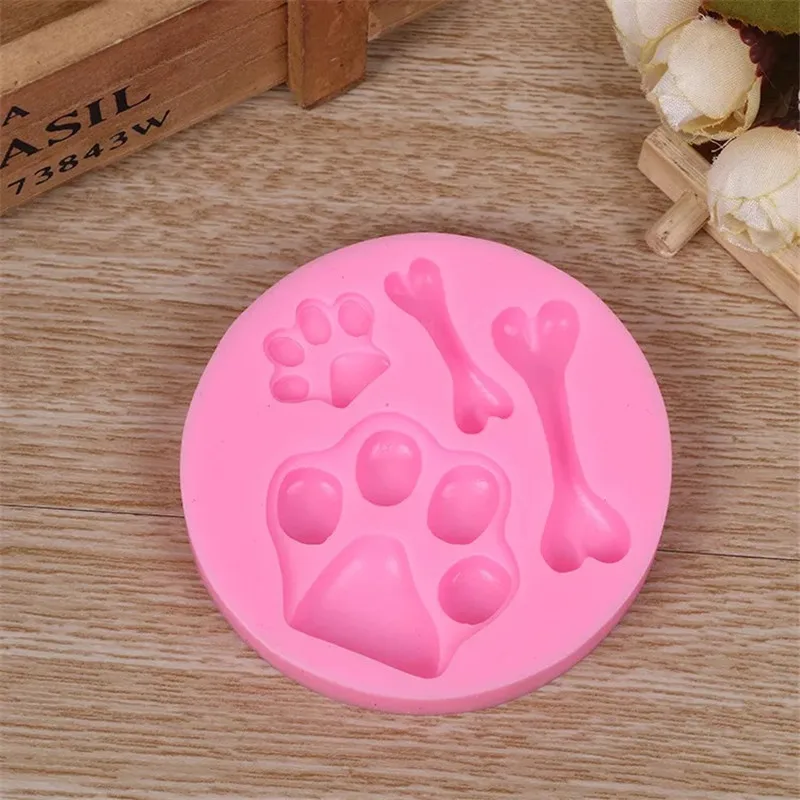 Cat claw Bone Shaped Silicone Cake Mold Fondant Mold Liquid Silicone