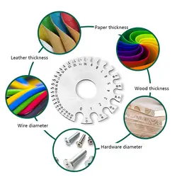 Нержавеющая сталь 0-36 круглый awg swg Провода Толщина Правитель Калибр Диаметр измеритель инструмент оптовые поставки p0.1