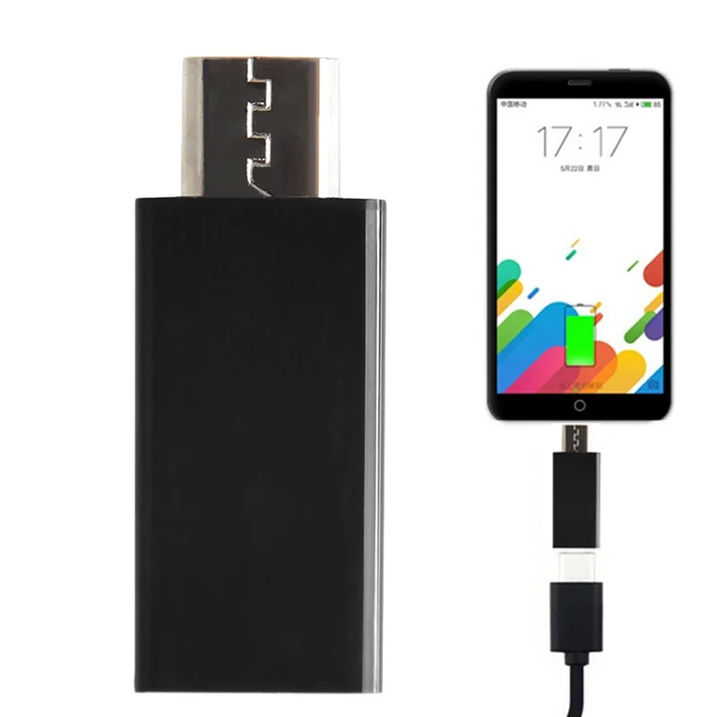 1 предмет USB 3,1 Тип C Женский переходник Micro USB для передачи данных со штекером переходник, конвертер USB-C